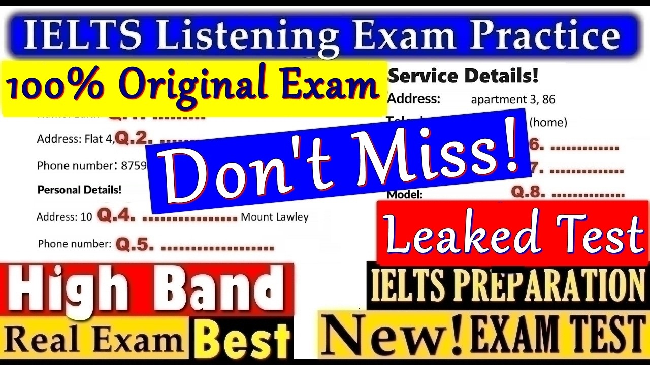 IELTS LISTENING PRACTICE TEST 2026 WITH ANSWERS | 18.03.2026