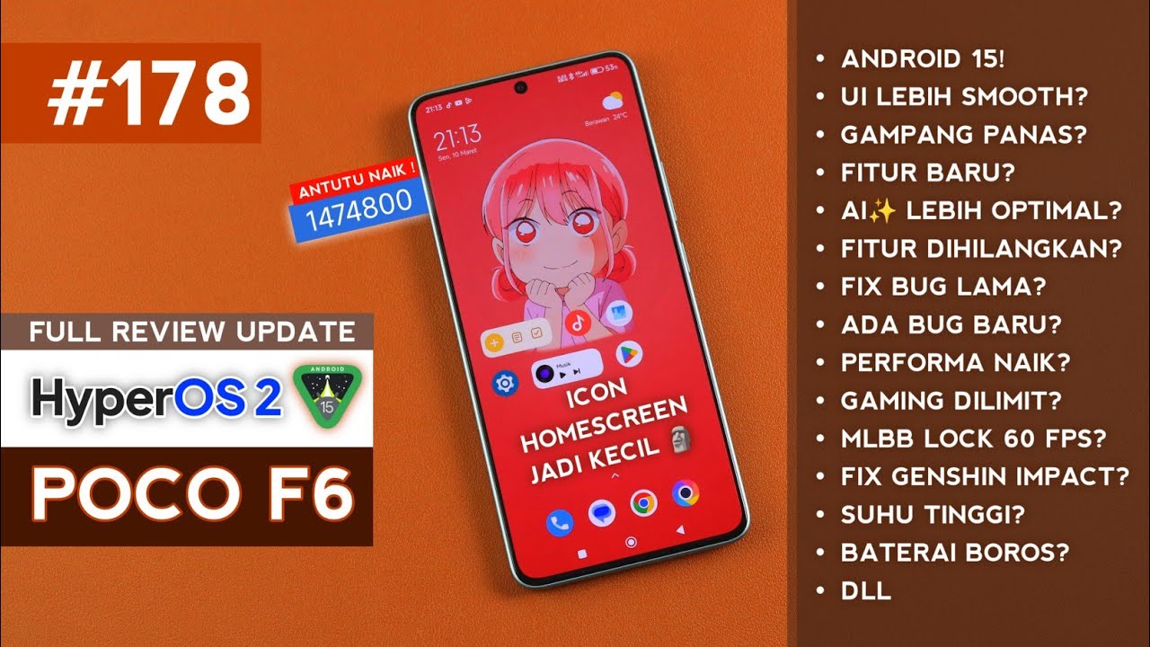 PERFORMA MAKIN BAGUS? - Review Update HyperOS 2 POCO F6 Setelah 1 Bulan