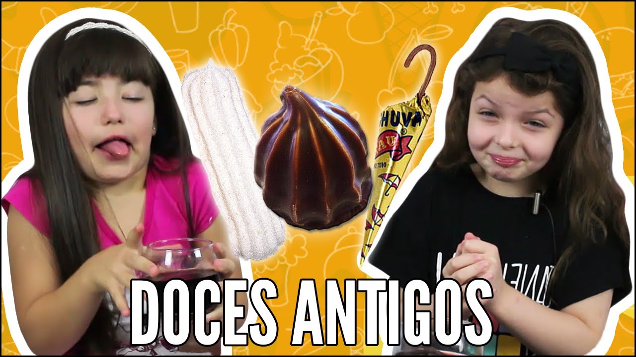 CRIANÇAS REAGEM A DOCES ANTIGOS