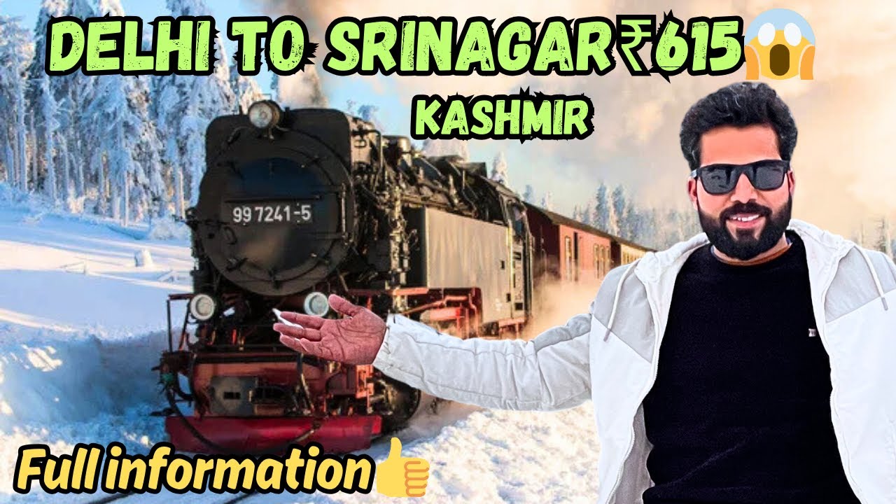 Delhi to Kashmir in just₹615!😱||The Cheapest Train Tour from Delhi