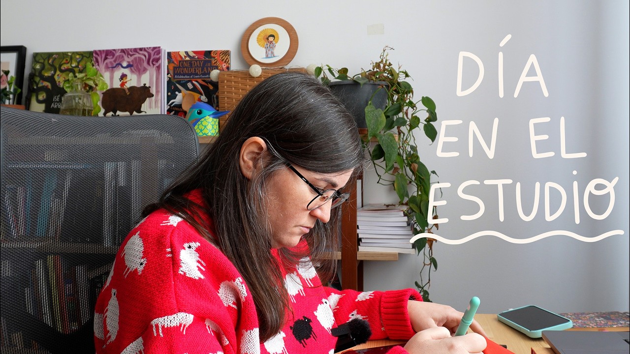 Un día en mi vida como ilustradora freelance (trabajando desde mi estudio)