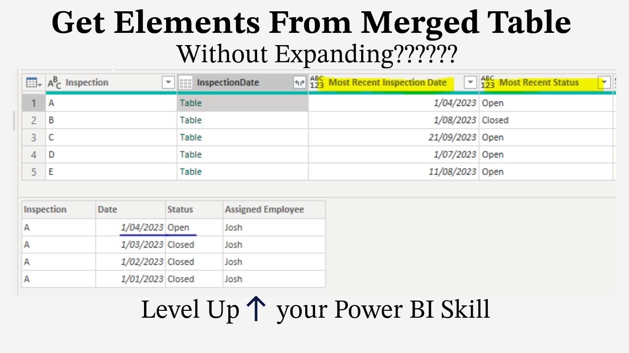 How to Get Data Without Expanding The Merged Table  - Advance Power BI