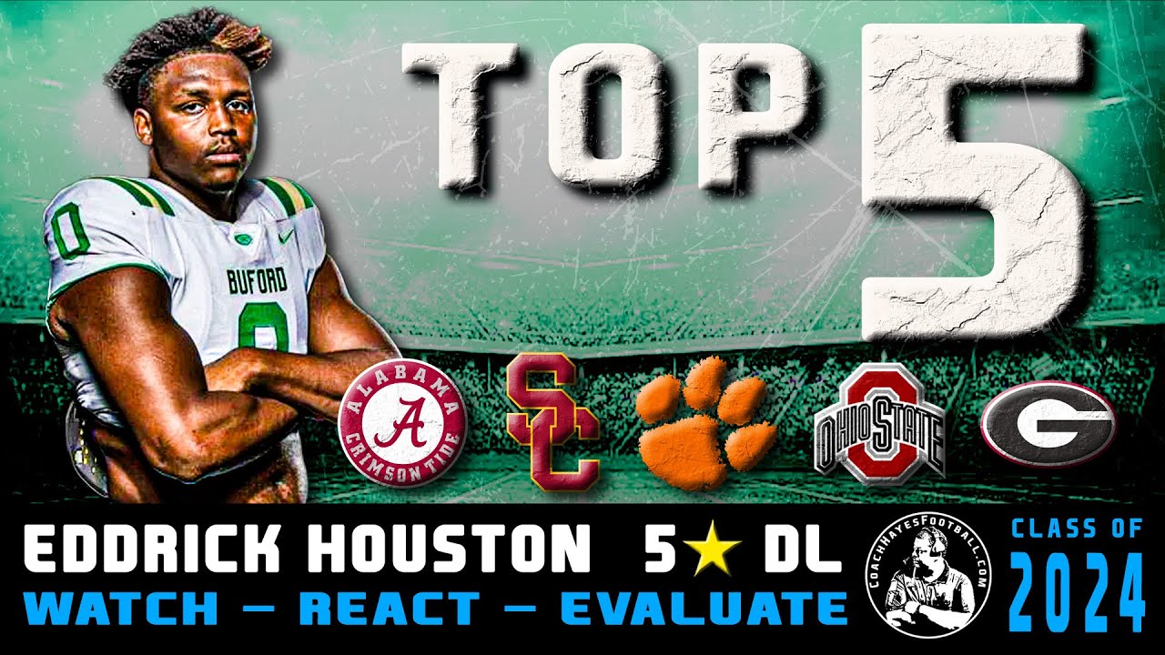 5⭐ DL: Eddrick Houston | Highlight Review | #Top5 | #WRE24