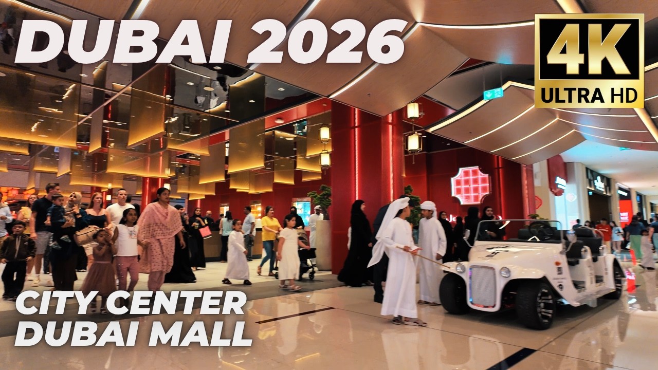 Dubai [4K] Amazing City Center, Burj Khalifa , Dubai Mall Walking Tour 2026 🇦🇪