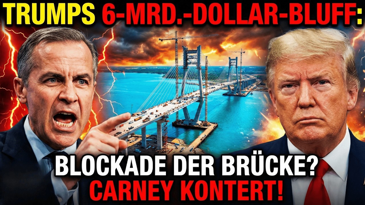 TRUMPS 6-MRD.-DOLLAR-BLUFF: Warum wird diese Brücke blockiert? 🇺🇸🇨🇦 (Carney schlägt zurück!)