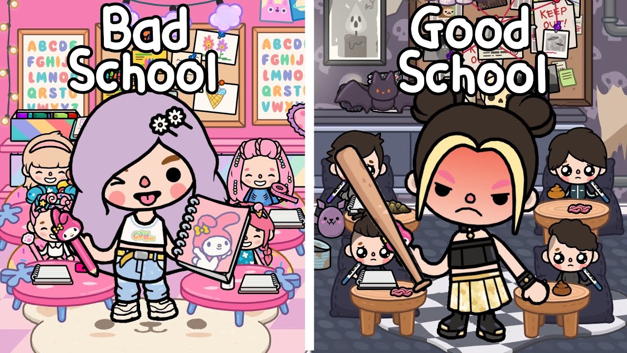 Good School VS Bad School 🥺🏫💔 Sad Love Story | Toca Life Story | Toca Life World | Toca Boca