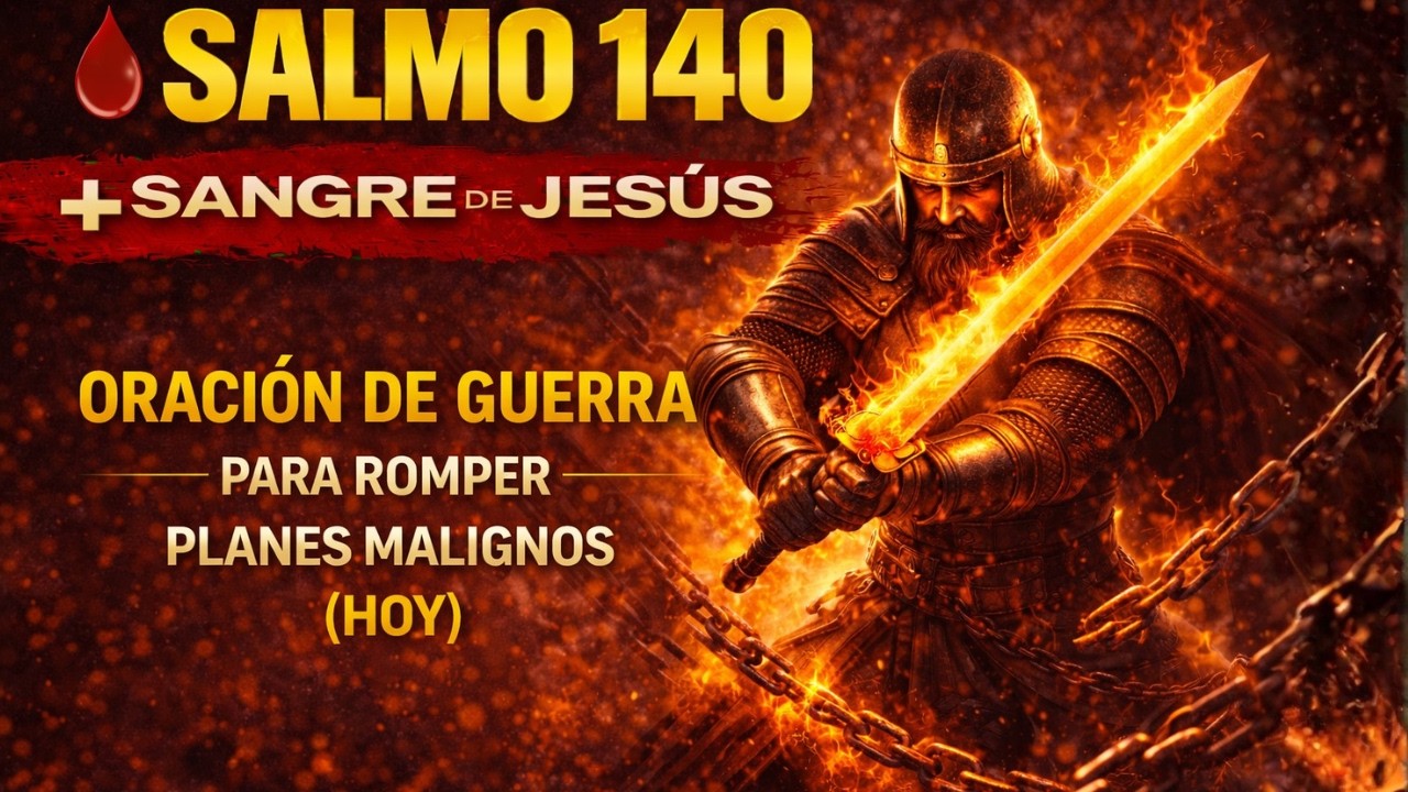 🩸 SALMO 140 + SANGRE DE JESÚS — ORACIÓN DE GUERRA PARA ROMPER PLANES MALIGNOS (HOY)