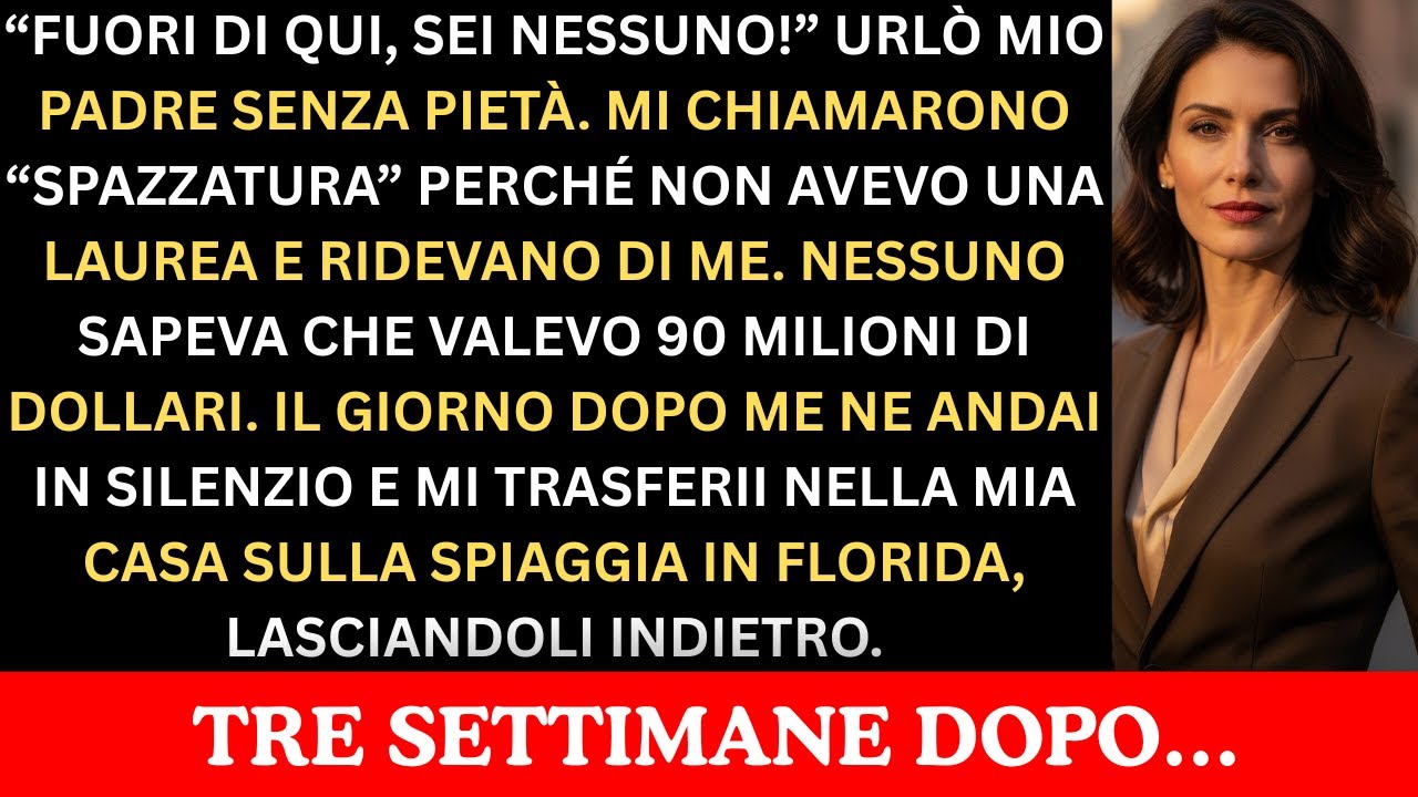 Papà mi urlò “Vattene!”. Il giorno dopo mi trasferii nella mia villa da 90 milioni in Florida