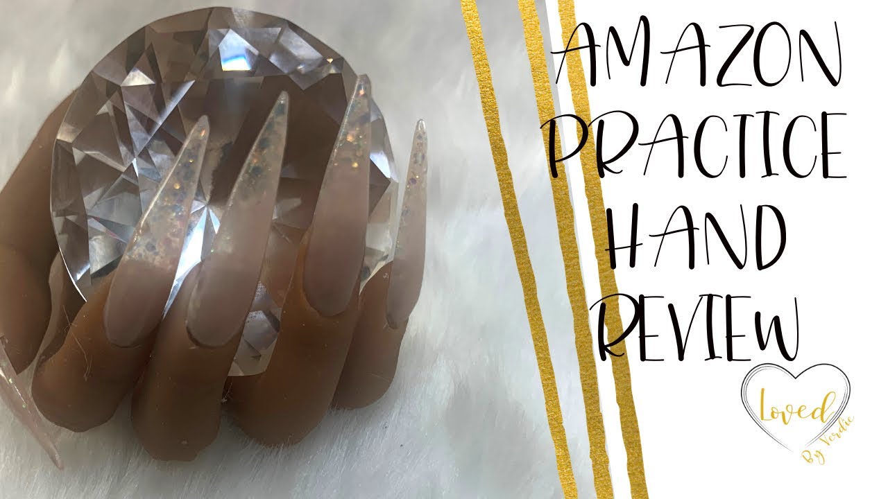 PRACTICE HAND FROM AMAZON REVIEW | PLUGD ACRYLIC SWATCHES AND APPLICATION