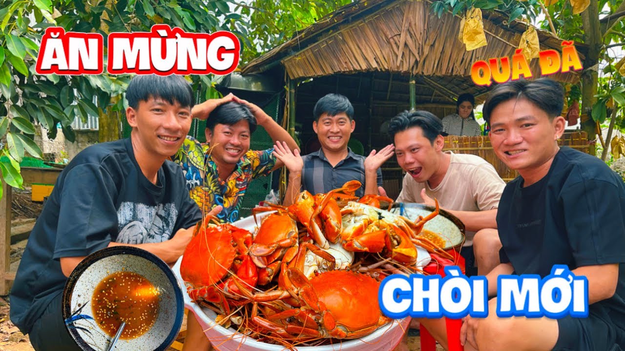 Ăn Mừng Căn Biết Thự Mới,Tôm,Cua Nổ Muối  | HoàiPhong TV