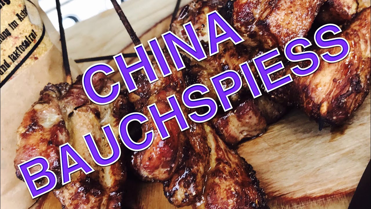 SCHWEINEBAUCH SPIESSE ASIA Style Grillen --- Klaus grillt