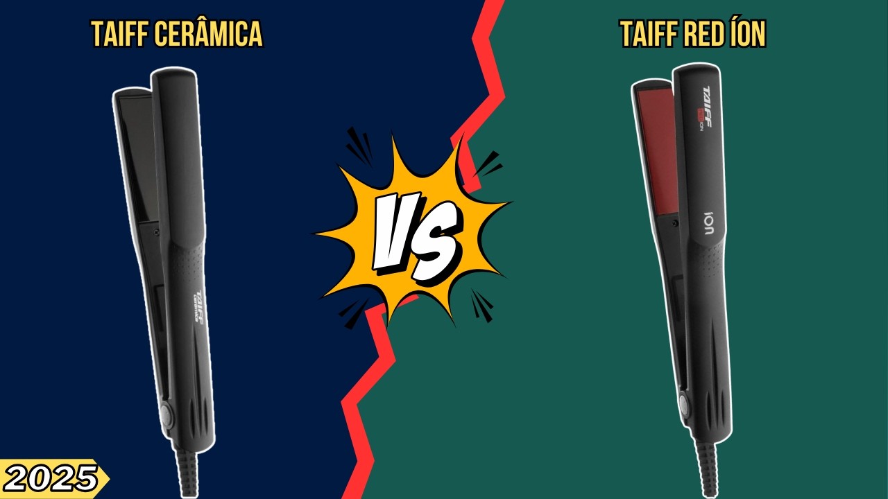 Chapinha Taiff Cerâmica vs Taiff Red Íon| Qual COMPRAR em 2025? [Comparativo Completo]