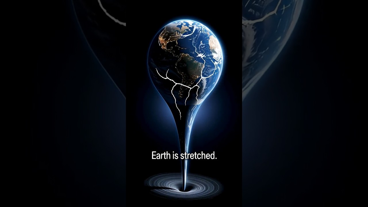 If Earth Fell Into a Black Hole 🕳️🌍 
