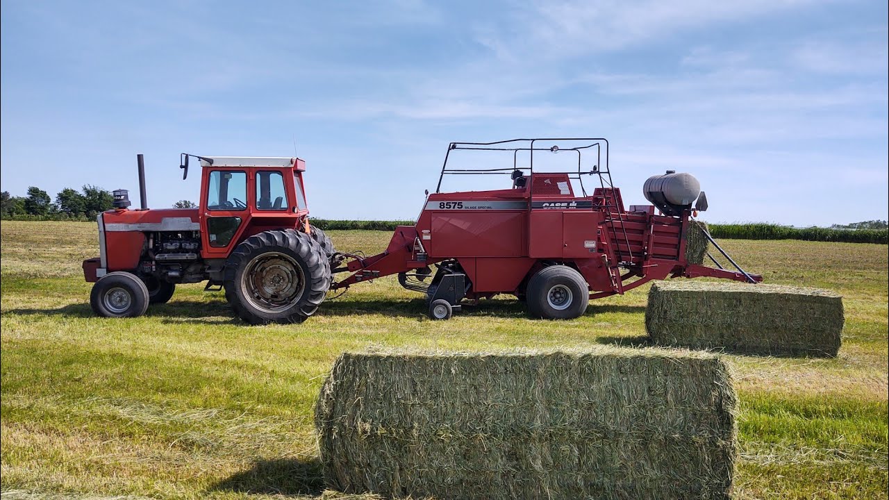 Baling hay