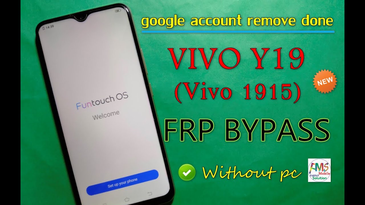 VIVO Y19(Vivo 1915) FRP Bypass google account remove done New Method 2021