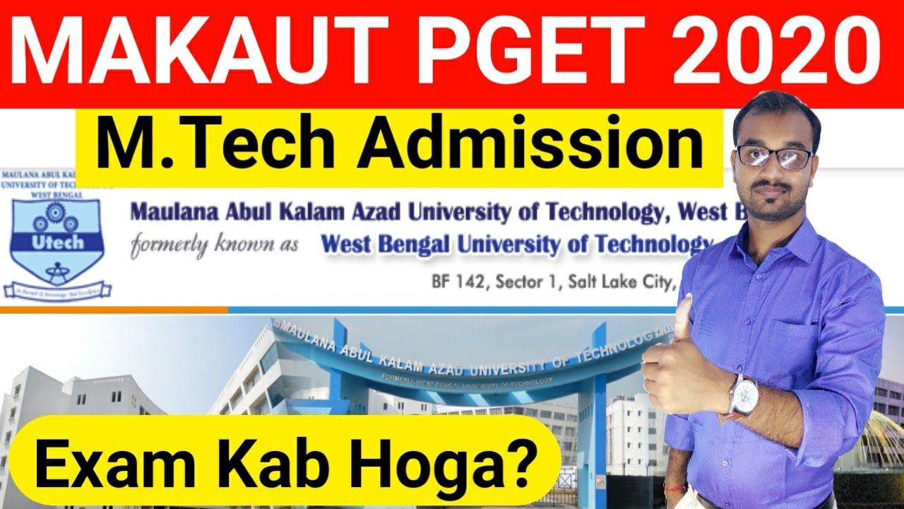 PGET 2020 Exam update 🔊M.tech admission under MAKAUT UNIVERSITY