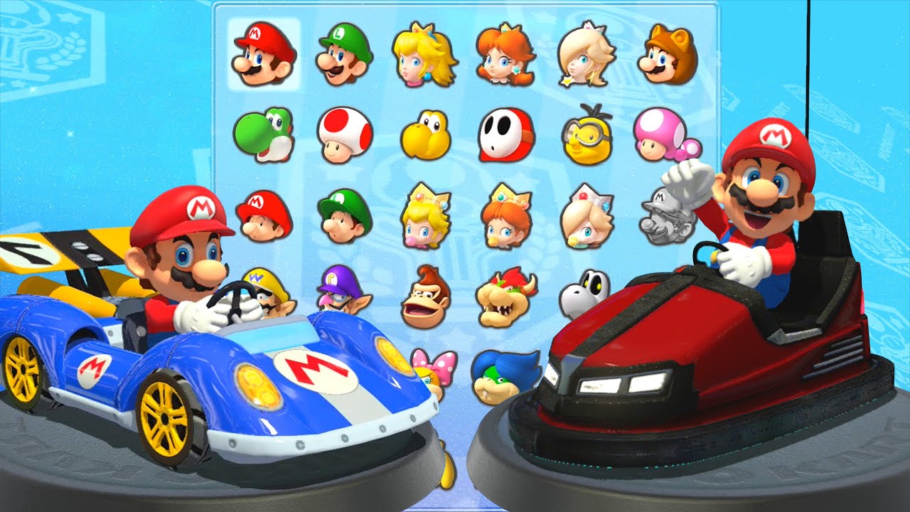 【マリオカート8デラックス】コバルトセブンVsバンパー カートVsマリオジェットVsミニオンピッグ Nintendo Switch の最高のレーシング ゲーム