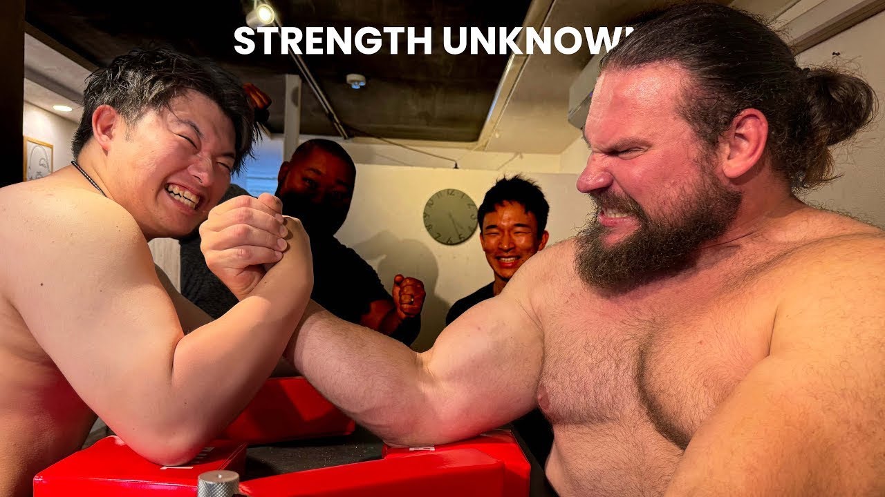 ARM WRESTLING IN JAPAN! - Strength Unknown