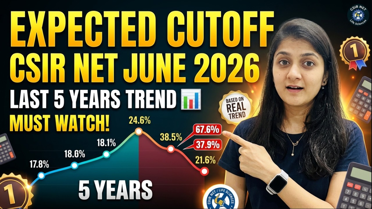 CSIR NET June 2026 EXPECTED CUTOFF 🔥 | All Categories | Last 5 Years Trend Analysis