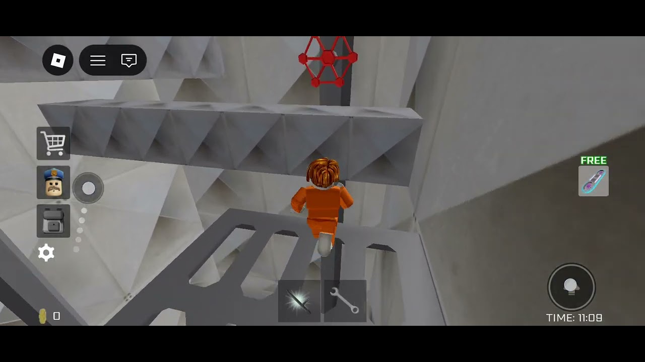 I play first time in prison escape obby this game is coll 