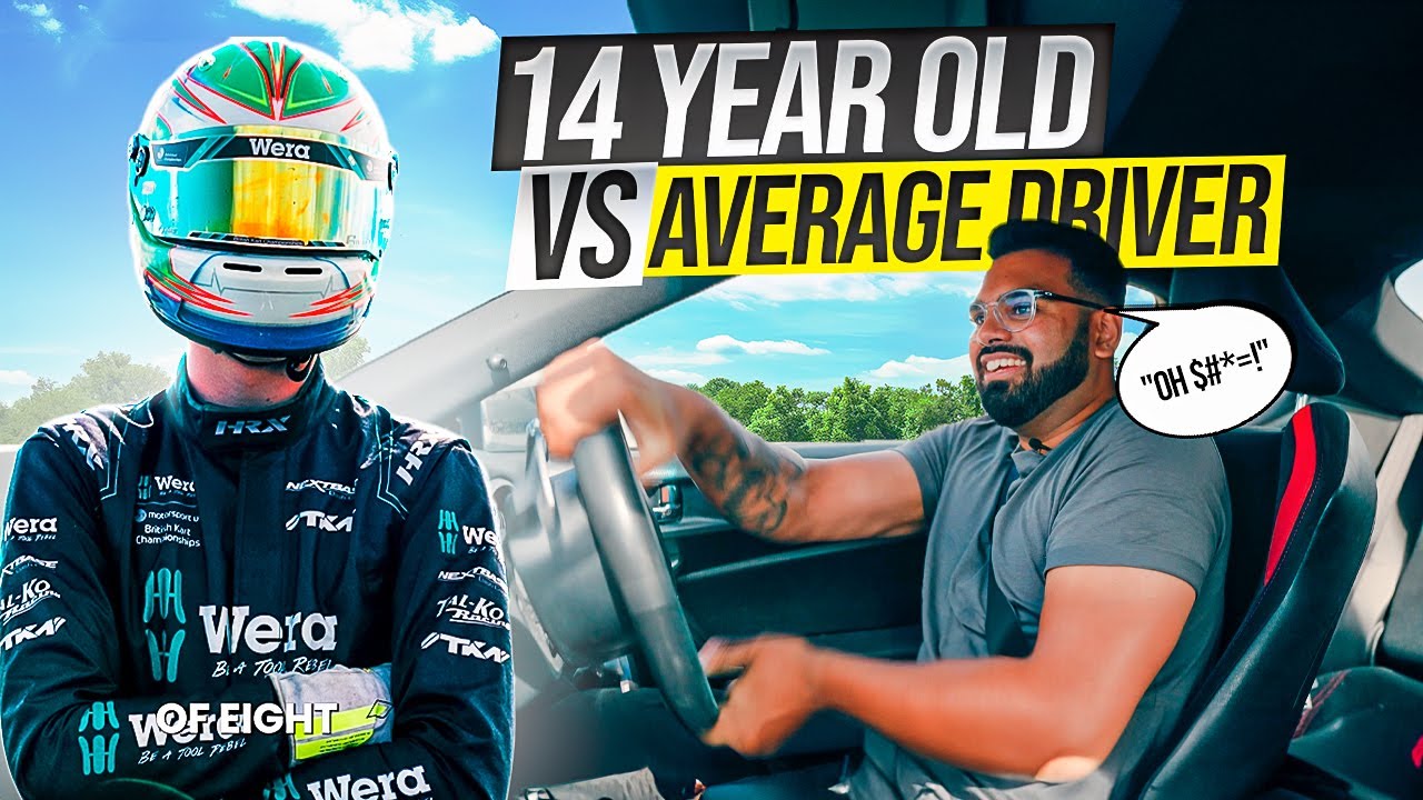 14 Year Old Teaches Average Driver To Drift | Thruxton Skid Pan Challenge