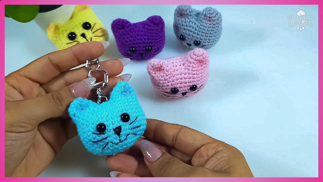 💗 Mini GATITO Amigurumi 🐱 | Llavero a Crochet | Tutorial paso a paso
