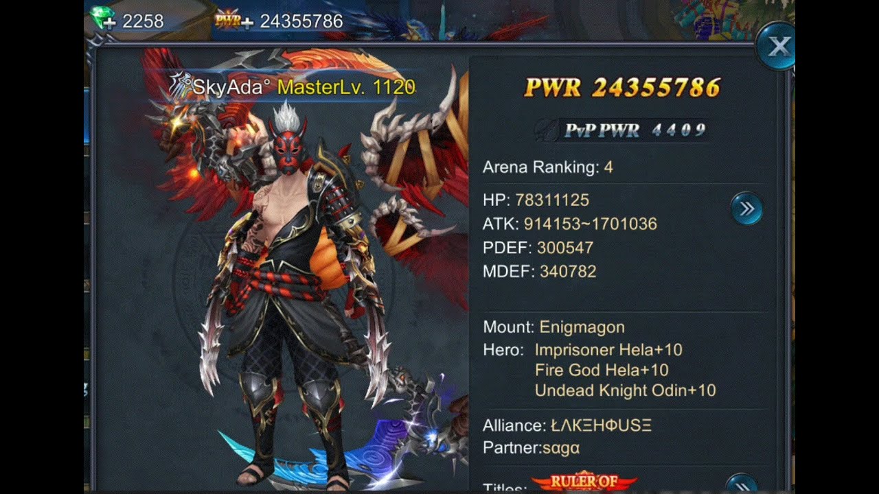 Goddess: Primal Chaos. Bloodline 25 Milion Power.Top Monument