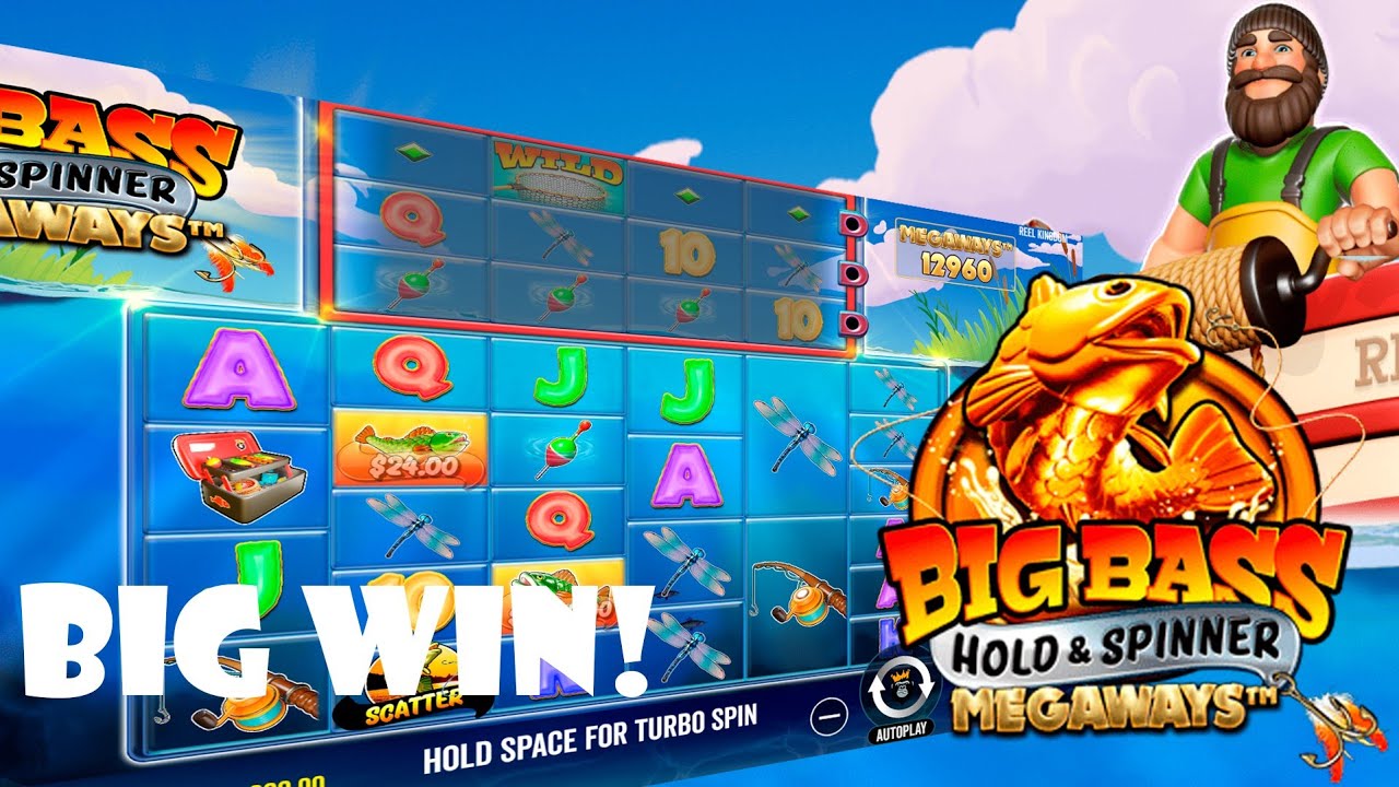 Big Bass Hold & Spinner Megaways slot (Pragmatic Play) Gameplay, Free Bonus Spins and Mega Win!