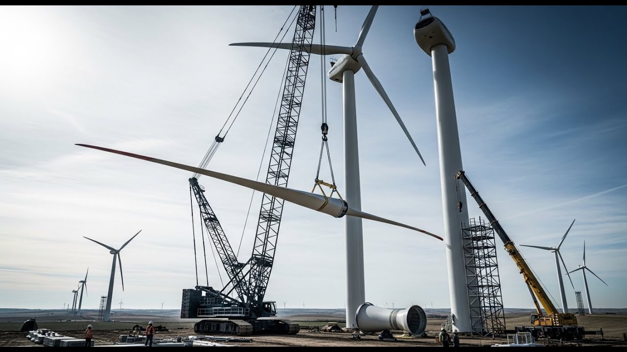 45 How Massive Wind Turbines Are Installed On-Site – Inside the Real-World Wind Energy Construction