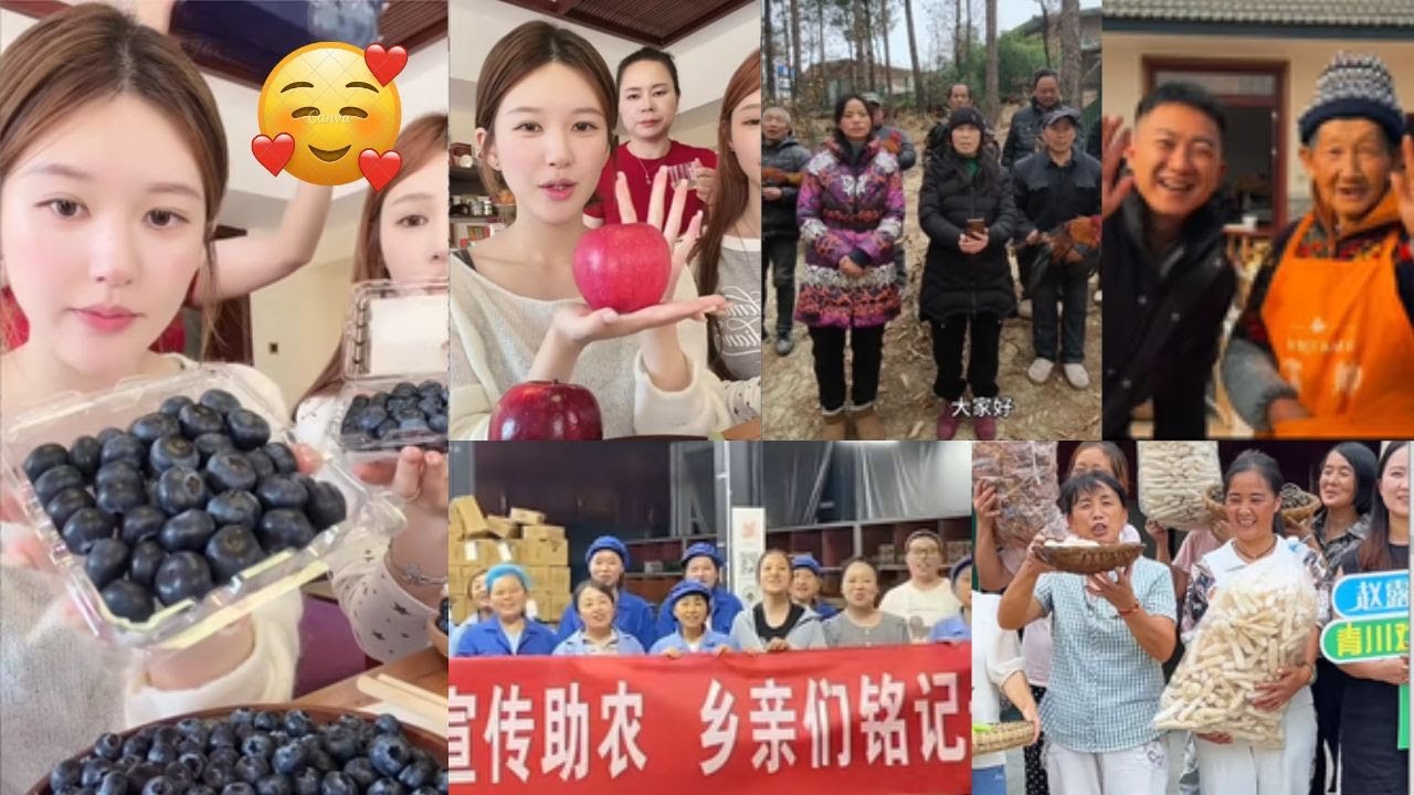 Wow! 🌾 Farmers Send Heartfelt Thanks to Zhao Lusi for Livestreaming to Help Them Build Better Lives
