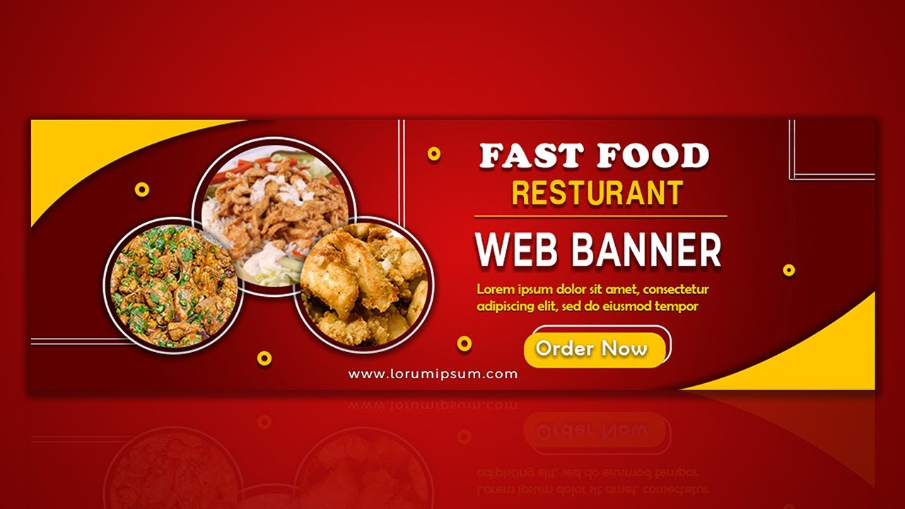 Creative Website Banner Design | Adobe Photoshop Tutorial