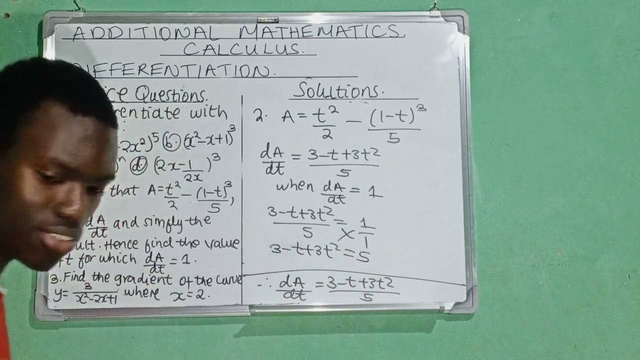 Calculus :Differentiation:The Chain Rule-Practice Question 2.