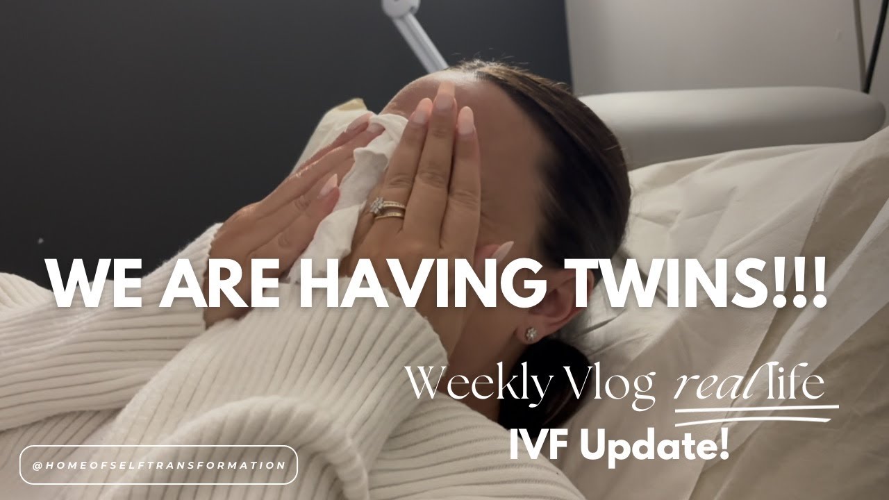 Finding out we have twins at our 7 week ultrasound after IVF! (and telling our family)
