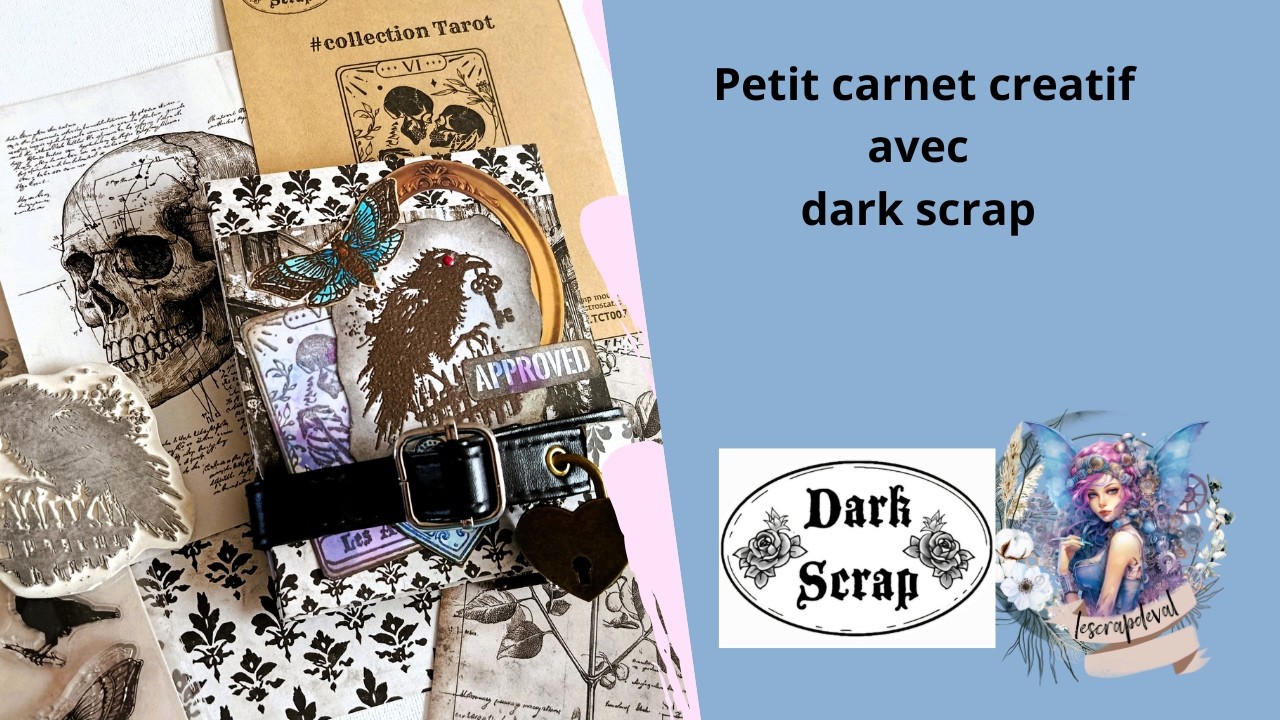 Petit carnet avec dark scrap