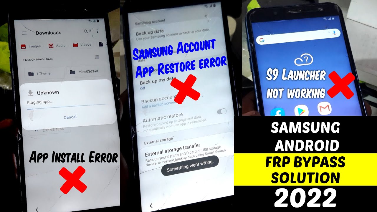 Samsung Android 10 Frp Bypass New Solution 2022