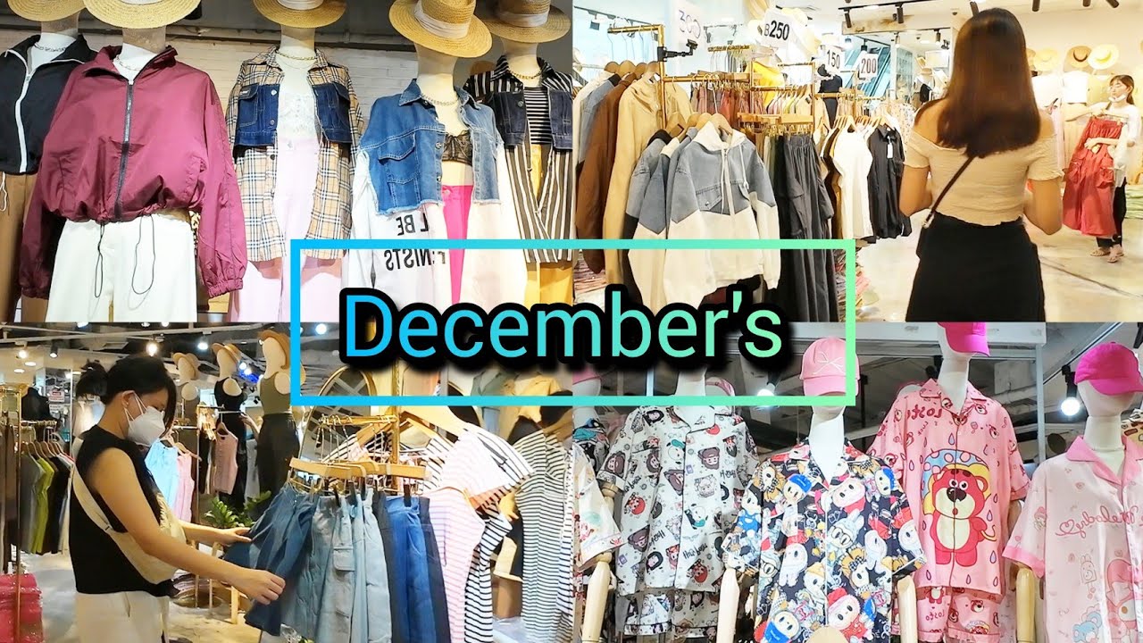 December's Clothing​ Store in Grand Diamond Pratunam ตึกไลฟ์ส​ด เสื้อผ้าราคาหลักร้อย 5/07/24