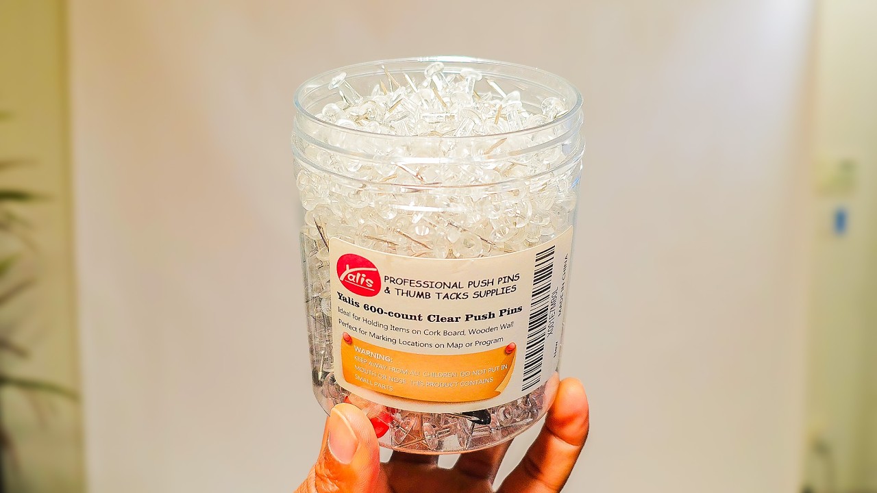 Watch before you buy Yalis Push Pins 600 Count, Thumb Tacks