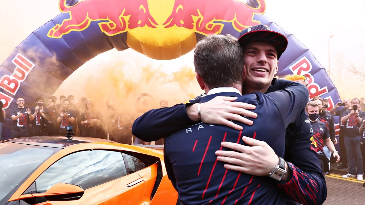 World Champion Max Verstappen Visits The Red Bull Racing Factory