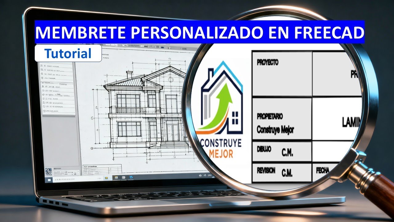 Membrete personalizado en FreeCAD 1.0 | TUTORIAL PLANOS DE VIVIENDA FREECAD 1.0.2 | S-24