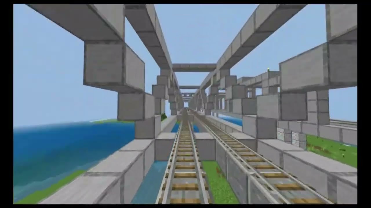 【Minecraft】マイクラトロッコをマイクラ鉄道にしてみた