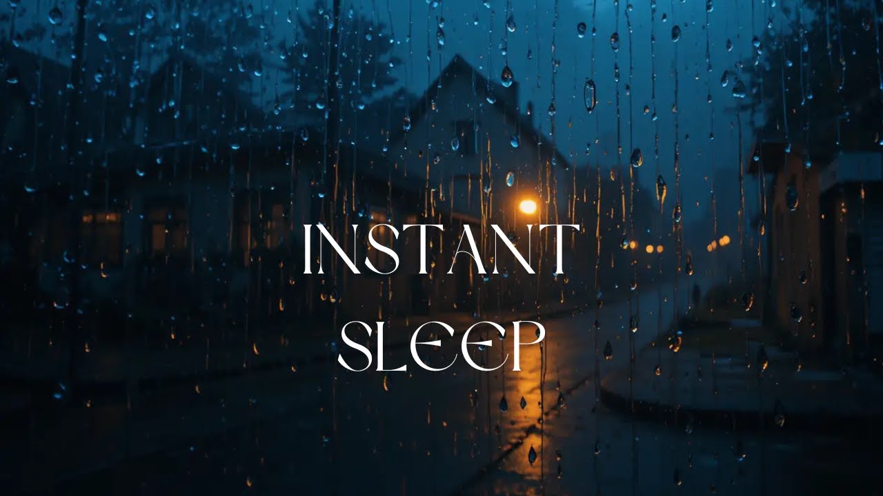 1 Hour Heavy Rain 🌧️ Deep Sleep Sounds | Rain on Glass