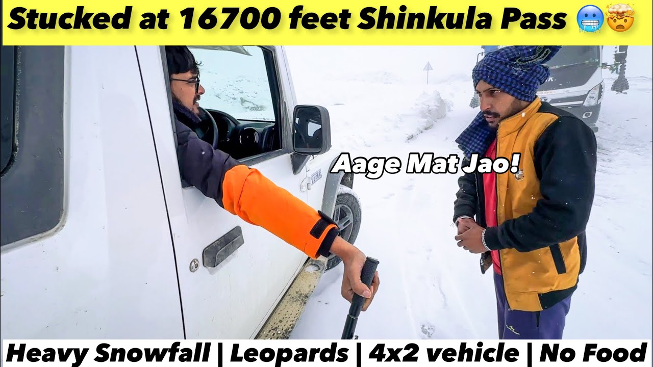 Snowfall me Fas Gaye🤧| Manali to Shinkula Pass roadtrip