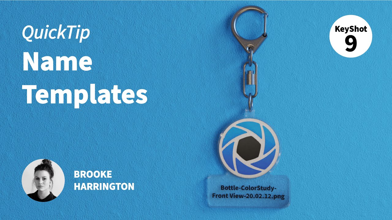 KeyShot 9 Quick Tip - Name Templates