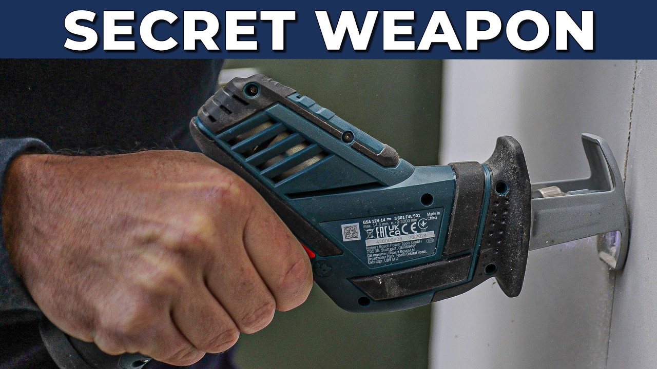 Plumbers Secret Tool Bosch Mini 12v Recip Saw Review