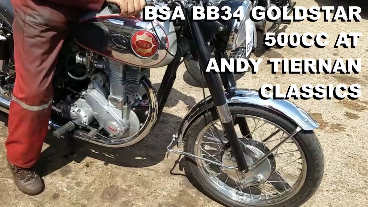 1953 BSA BB34 Gold Star 500cc на гонках Andy Tiernan Classics #09252BSA