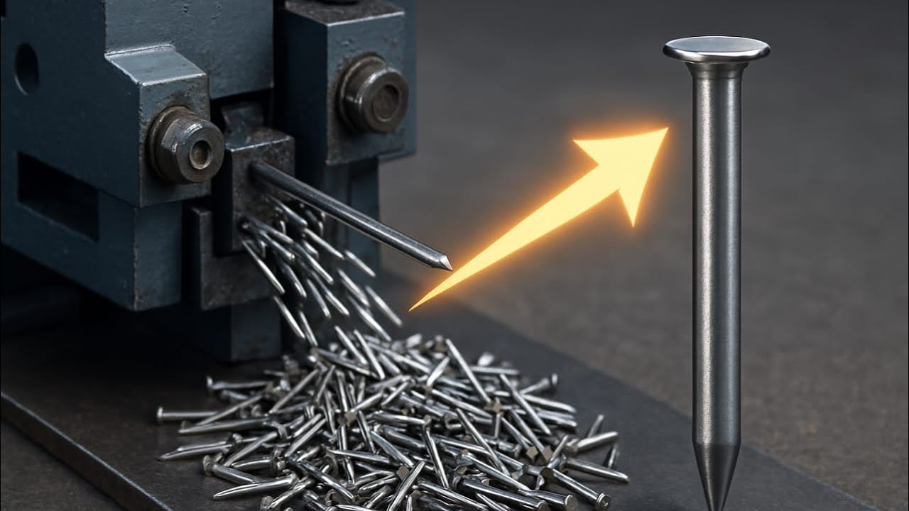 How Small Nails Are Made in Factories | Complete Nail Manufacturing Process