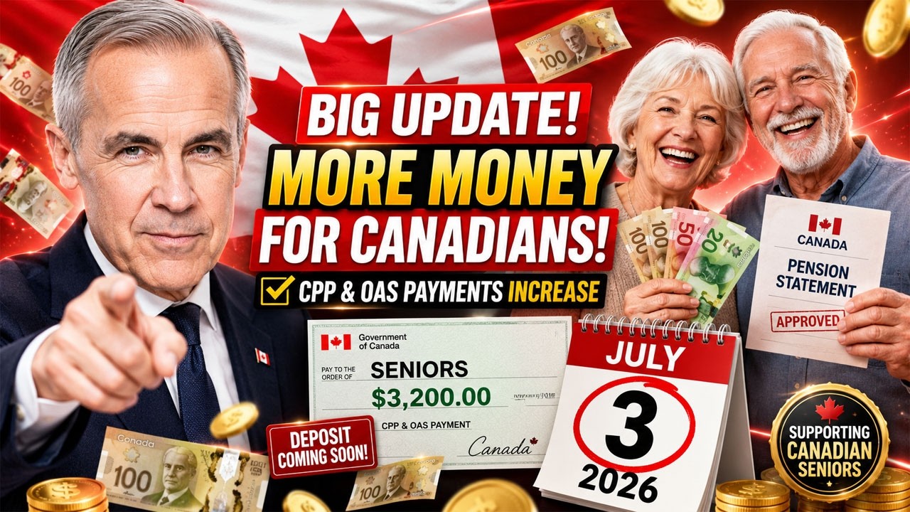 🚨 Canada Pension Payment &ndash; July 3, 2026: OAS, GIS & CPP New Amounts You Need to Know