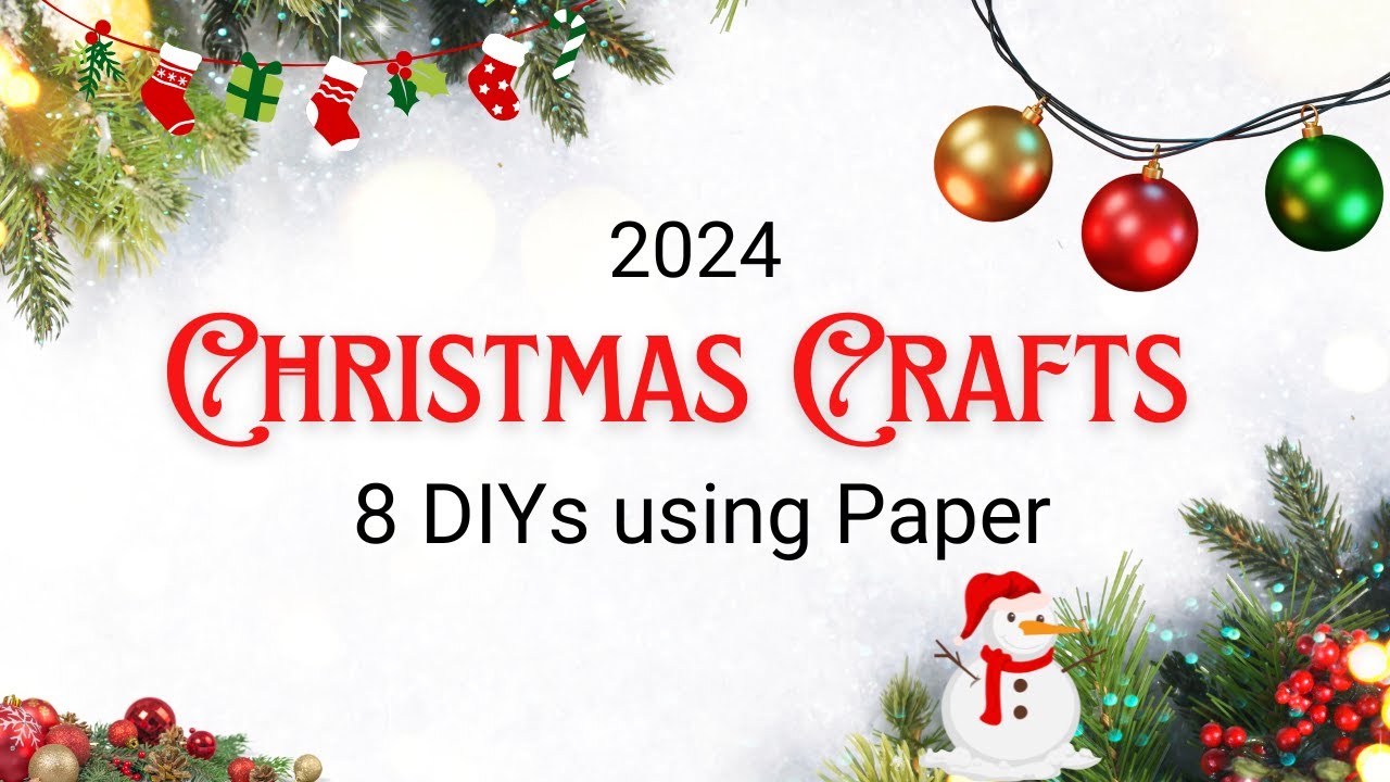 How to make Christmas Decorations out of Paper | 8 Christmas 2024 Decor Ideas