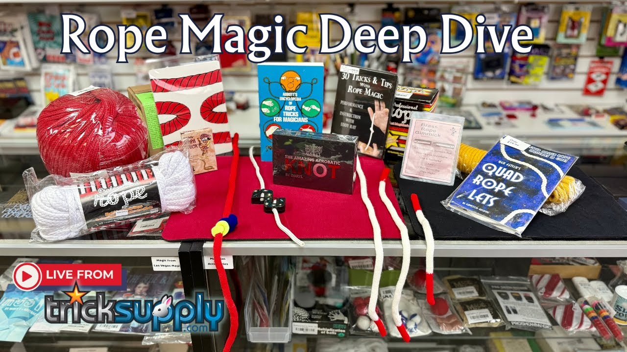 Rope Magic! Tricks, Gimmicks, Books, Videos and More. LIVE from Tricksupply