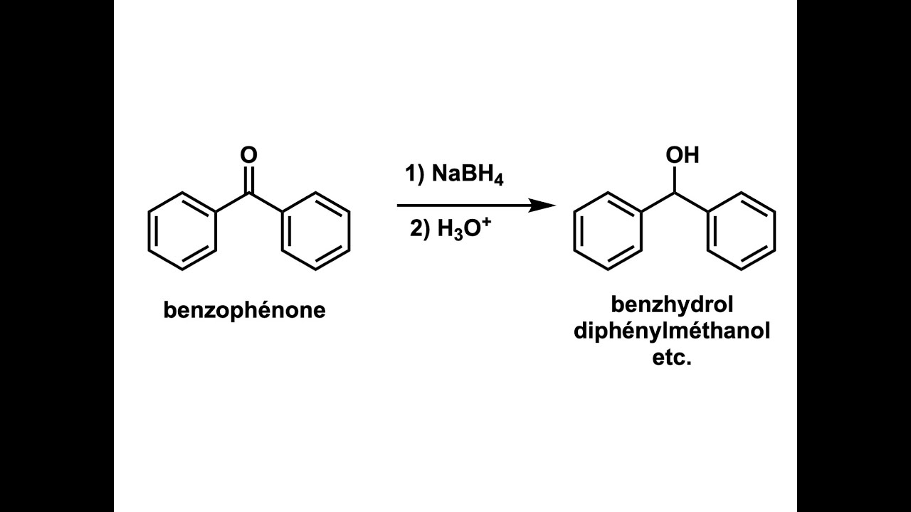 Expérience Réduction de la benzophénone avec le NaBH4